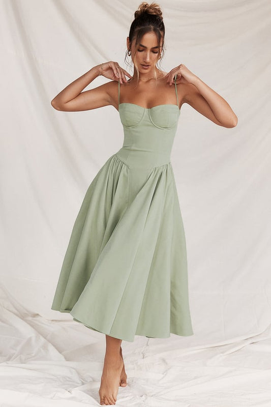 Elara | Vestido de Verano Corsé Elegante