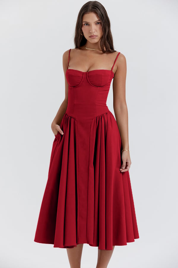Elara | Vestido de Sol con Corsé Elegante