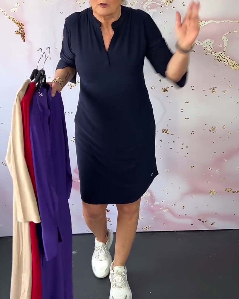 Lottie – Vestido Midi con Escote en V