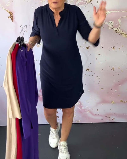Lottie – Vestido Midi con Escote en V