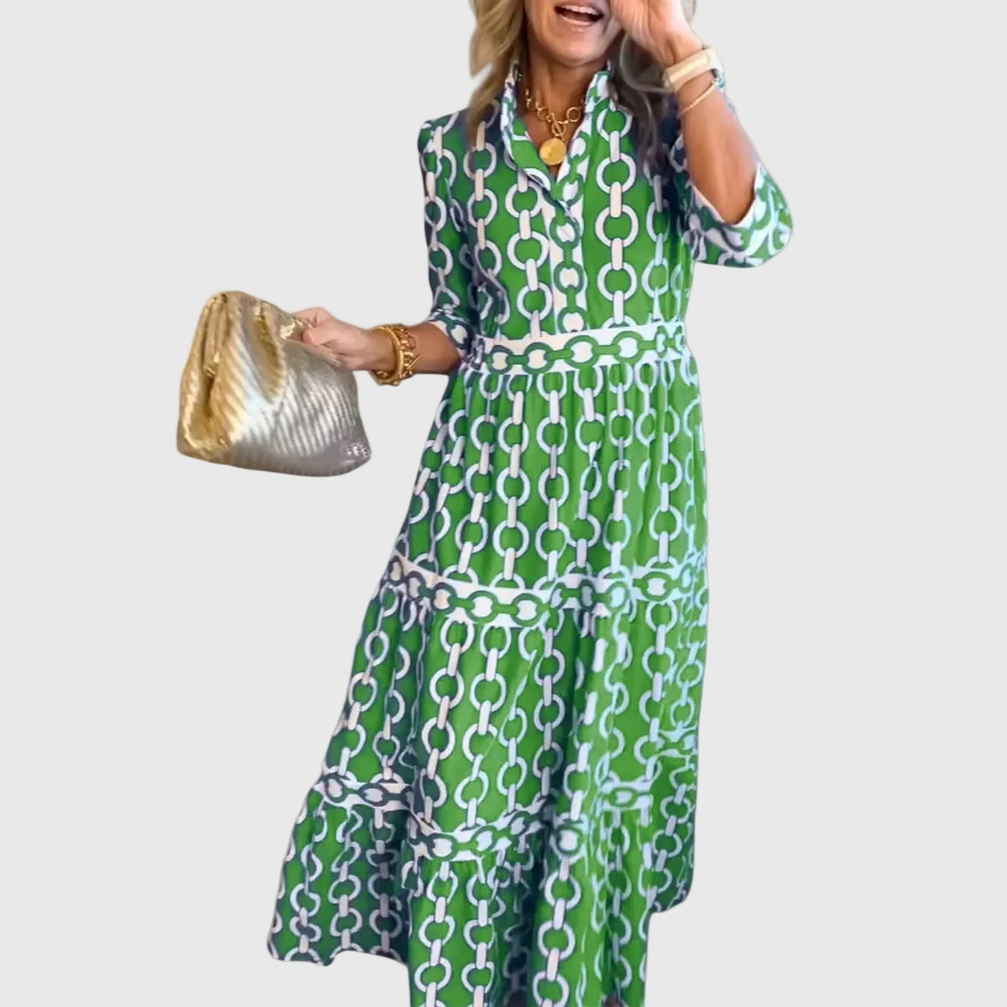 Juliette | Vestido Midi de Cadena Elegante