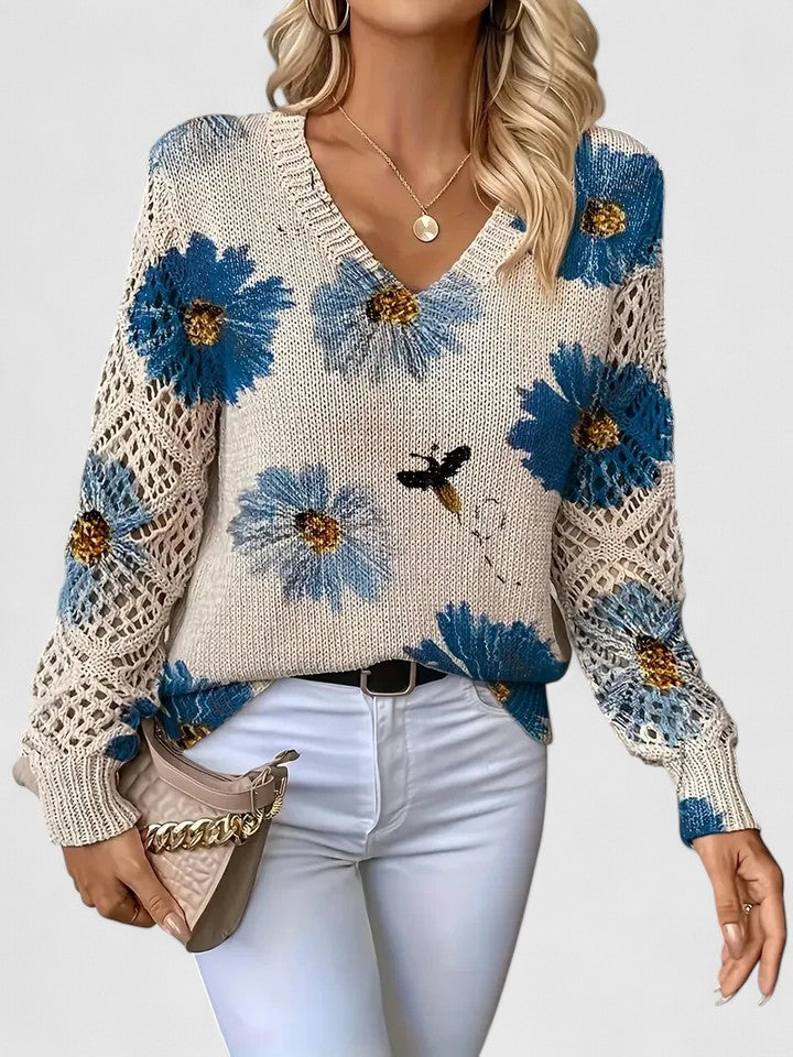 CHARLIE – SUÉTER DE PUNTO CON ENCANTO FLORAL