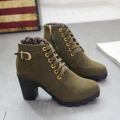 Botines con Tacón Chunky para Mujer
