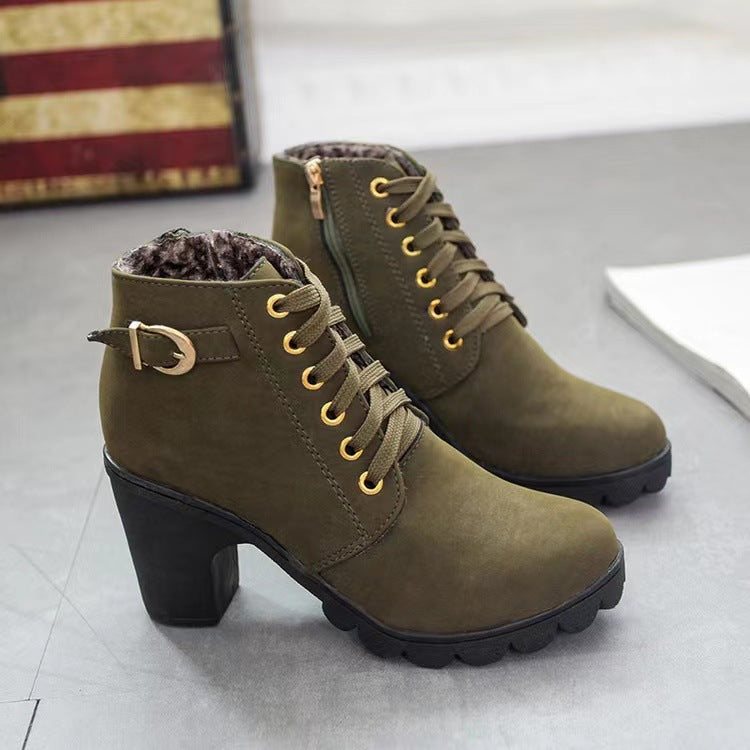 Botas con Tacón Chunky para Mujer