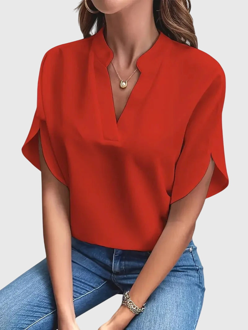 Beatrix™ | Camisa V-Neck Suave y Elegante