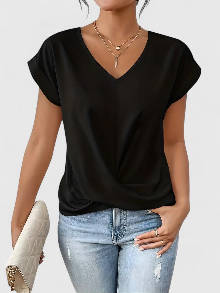 Mahrianne | Top V-Cuello Cómodo