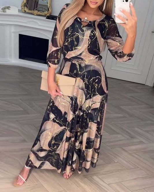 Camille | Vestido de Chifón Impreso