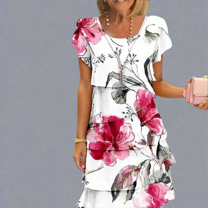 Ismene | Vestido Maxi Floral Elegante con Gracia Aérea