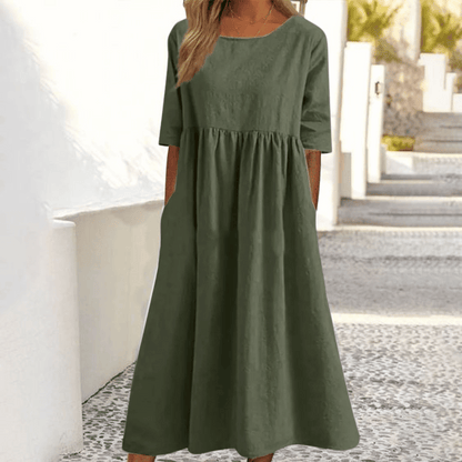 Caitlin | Vestido Hecho a Mano con Cubierta para el Vientre