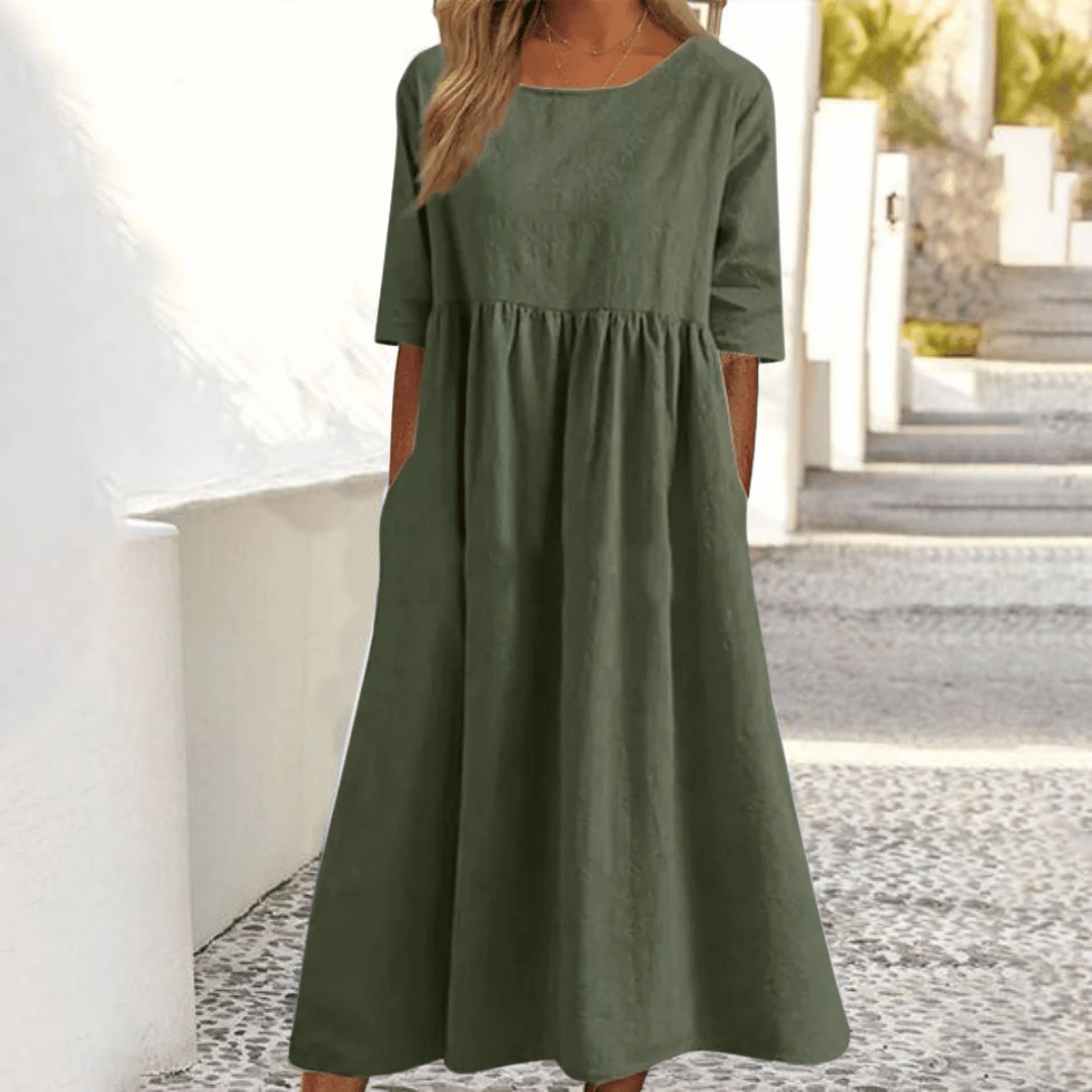Caitlin | Vestido Hecho a Mano con Cubierta para el Abdomen