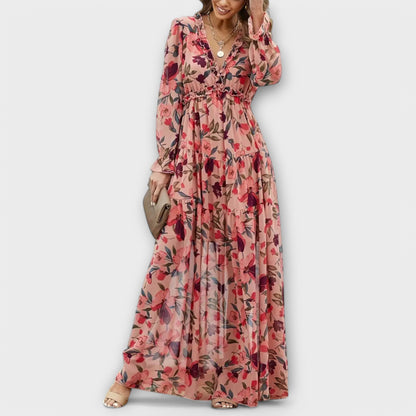 Juno - Elegante Vestido Maxi Floral