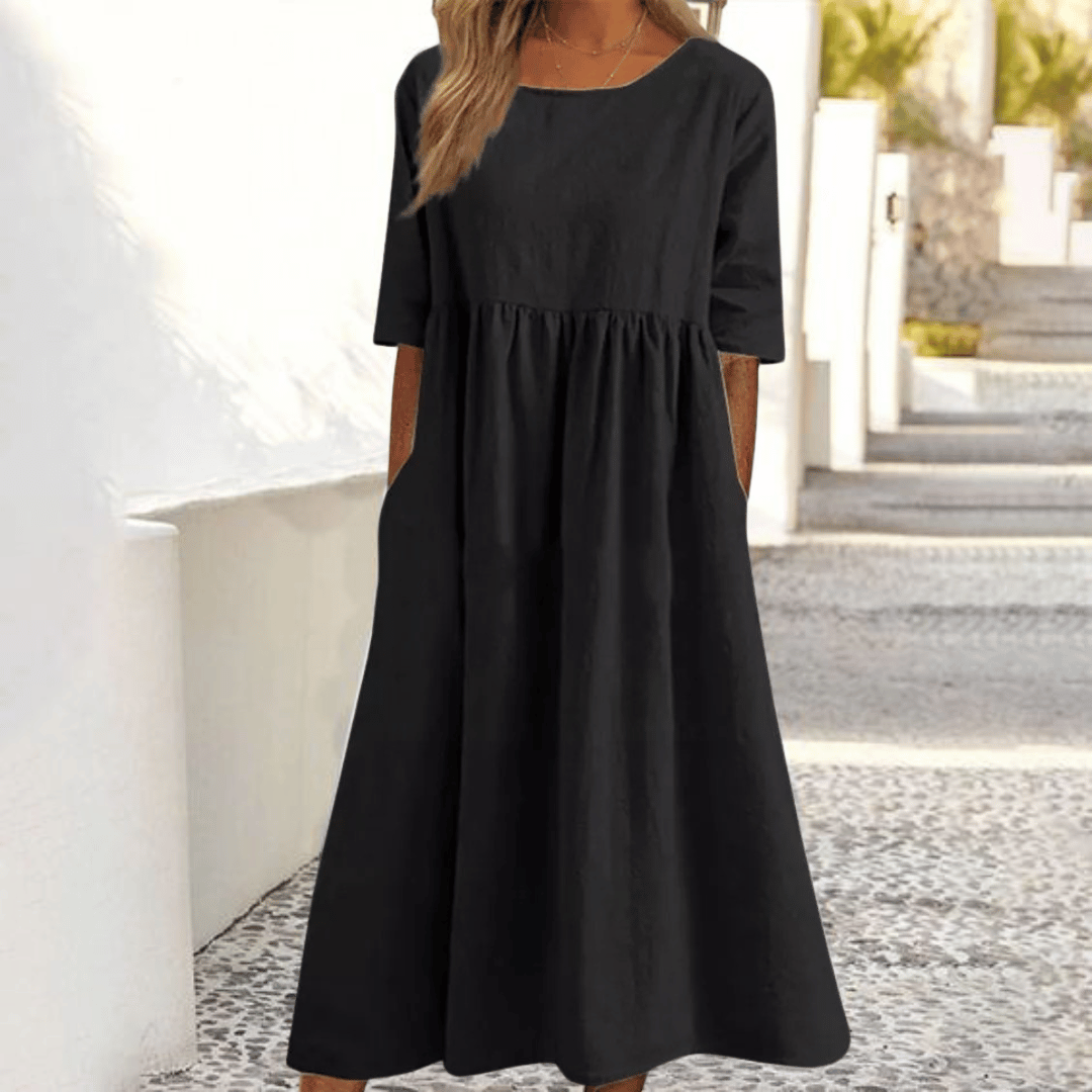 Caitlin | Vestido Hecho a Mano con Cubierta para el Vientre