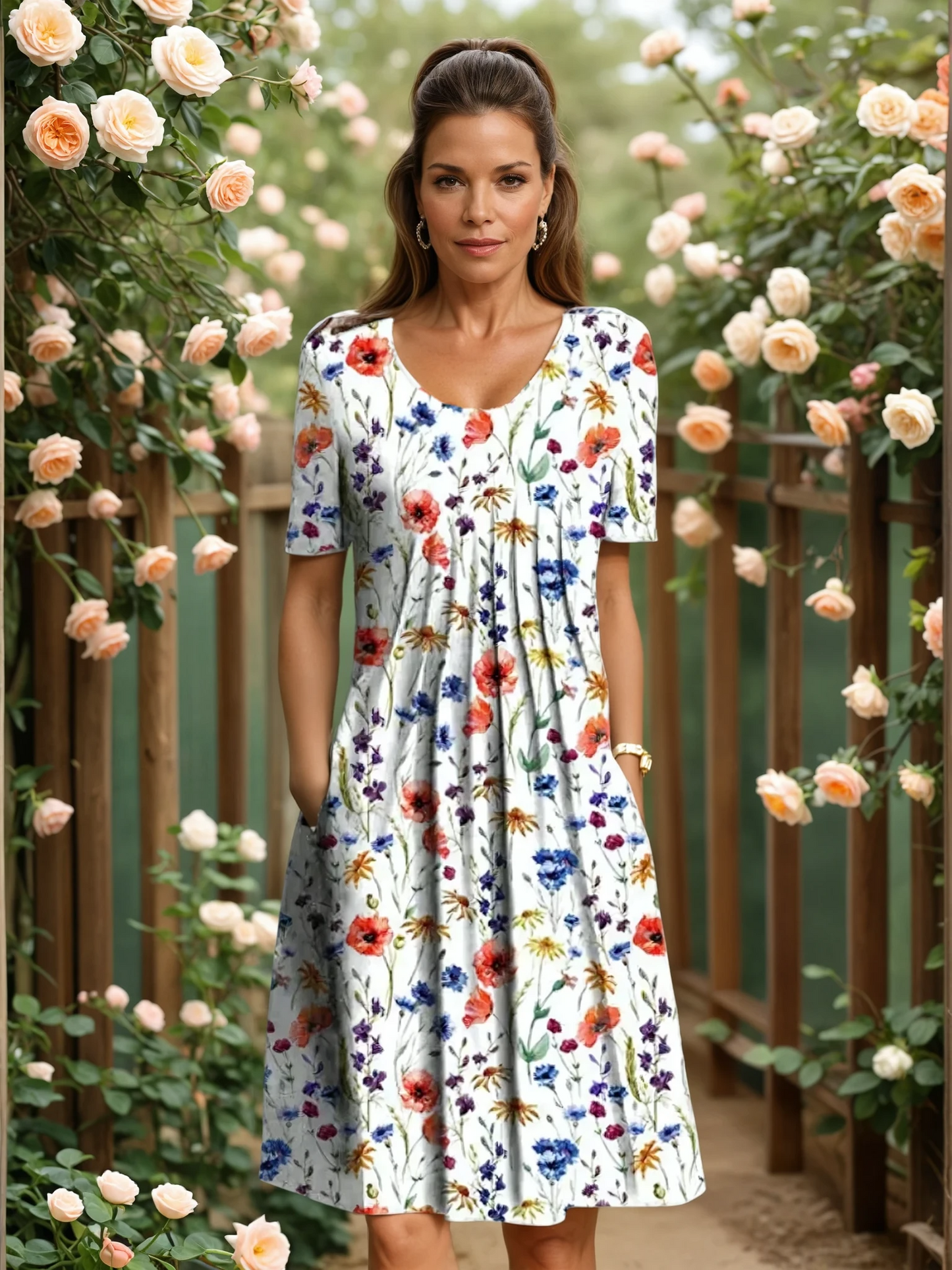 MARGA | VESTIDO ELEGANTE CON COBERTURA DEL VIENTRE