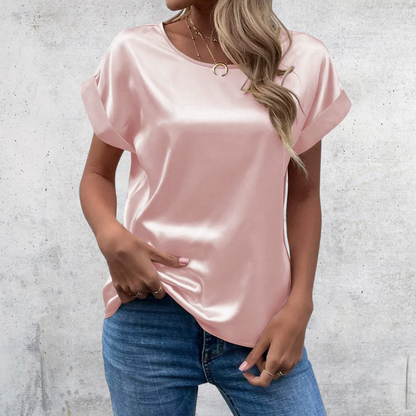 Mabel – Blusa con Mangas Arremangadas
