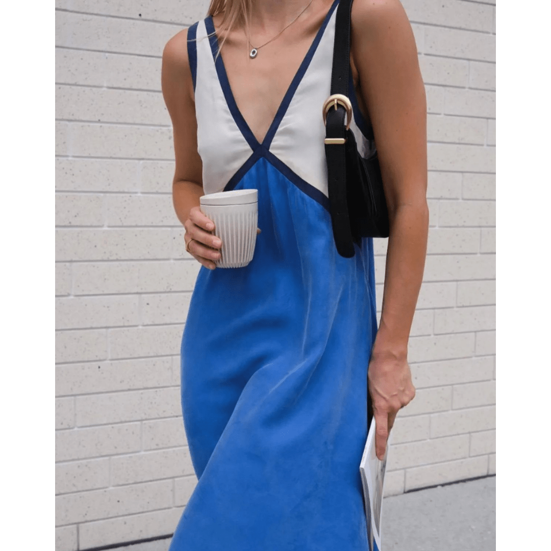 RENATA | VESTIDO CON ESCOTE EN V