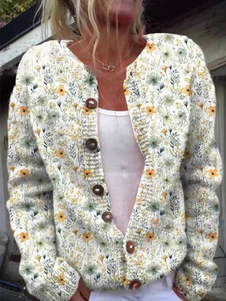 LILA | Cárdigan de Patrón Floral