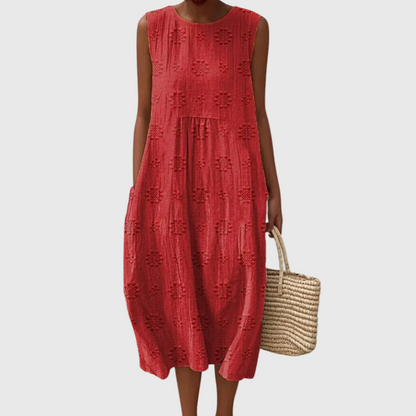Teresa | Elegante Vestido Midi Sin Mangas