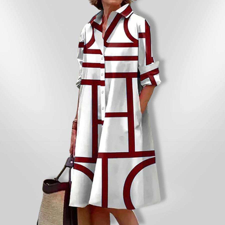CLAIRE – VESTIDO CAMISERO METRO CHIC