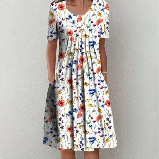 Sarah | Vestido Midi Casual con Bolsillos