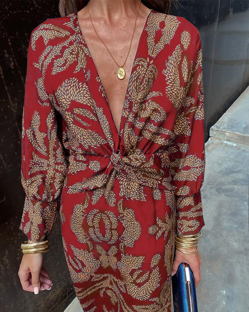 CAMILLE – VESTIDO TWIST DE MIRADA DORADA