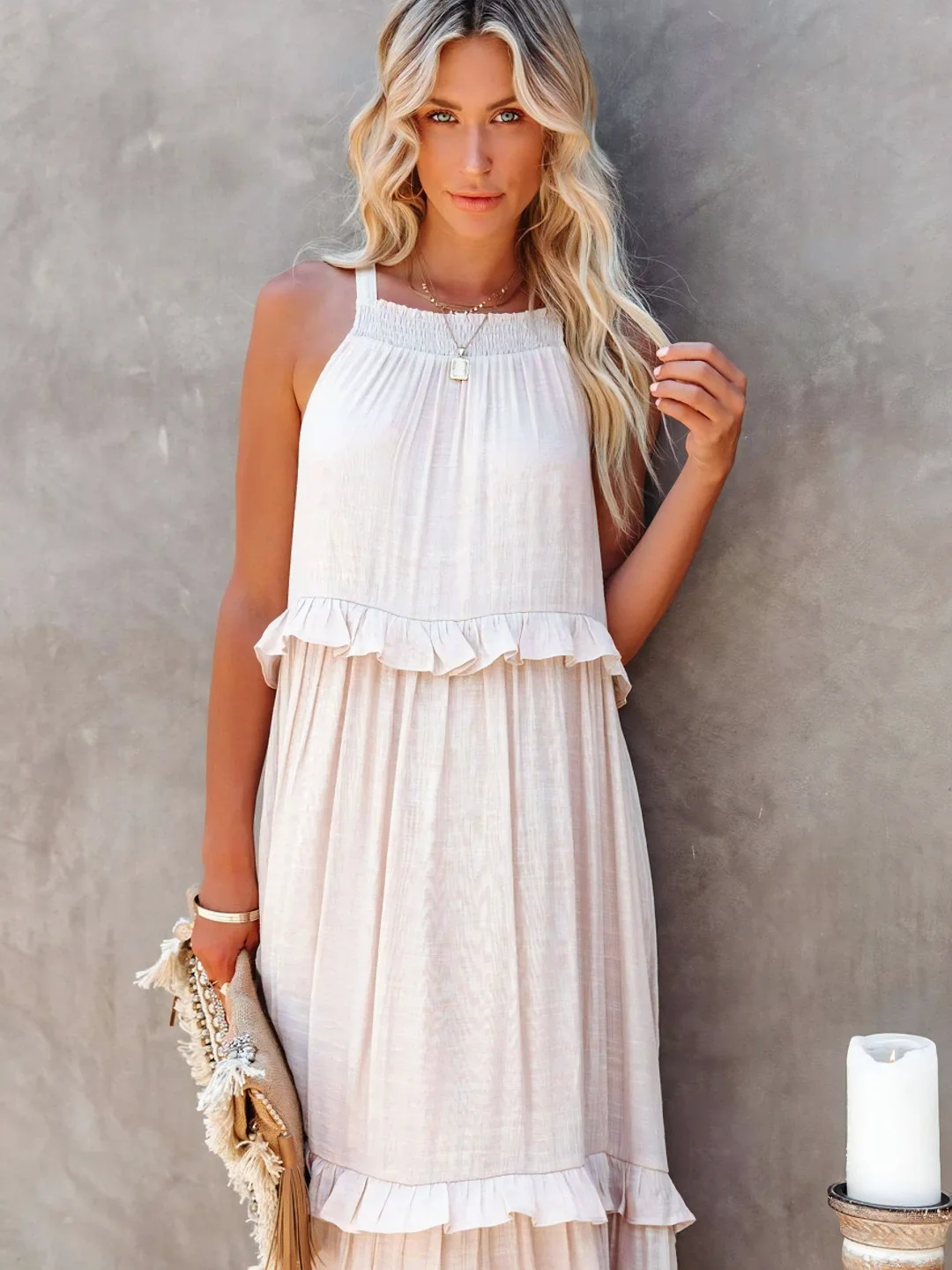 Mabel | Vestido Maxi Ruffle Breeze