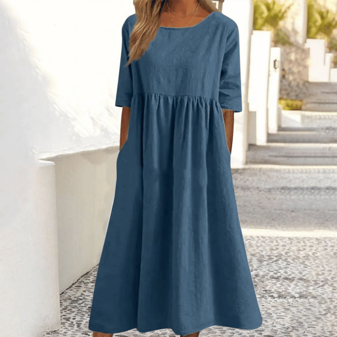 Caitlin | Vestido Hecho a Mano con Cubierta para el Vientre