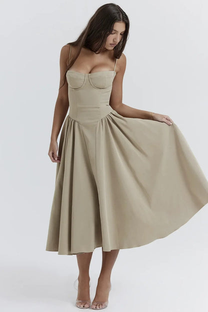 Elara | Vestido de Verano Corsé Elegante