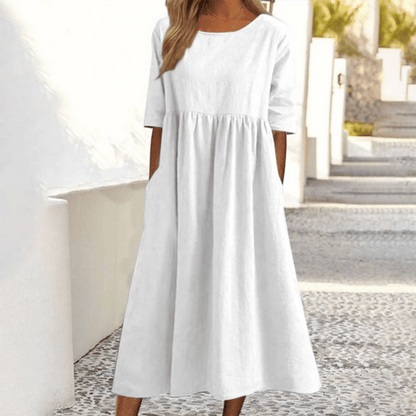 Caitlin | Vestido Hecho a Mano con Cubierta para el Abdomen