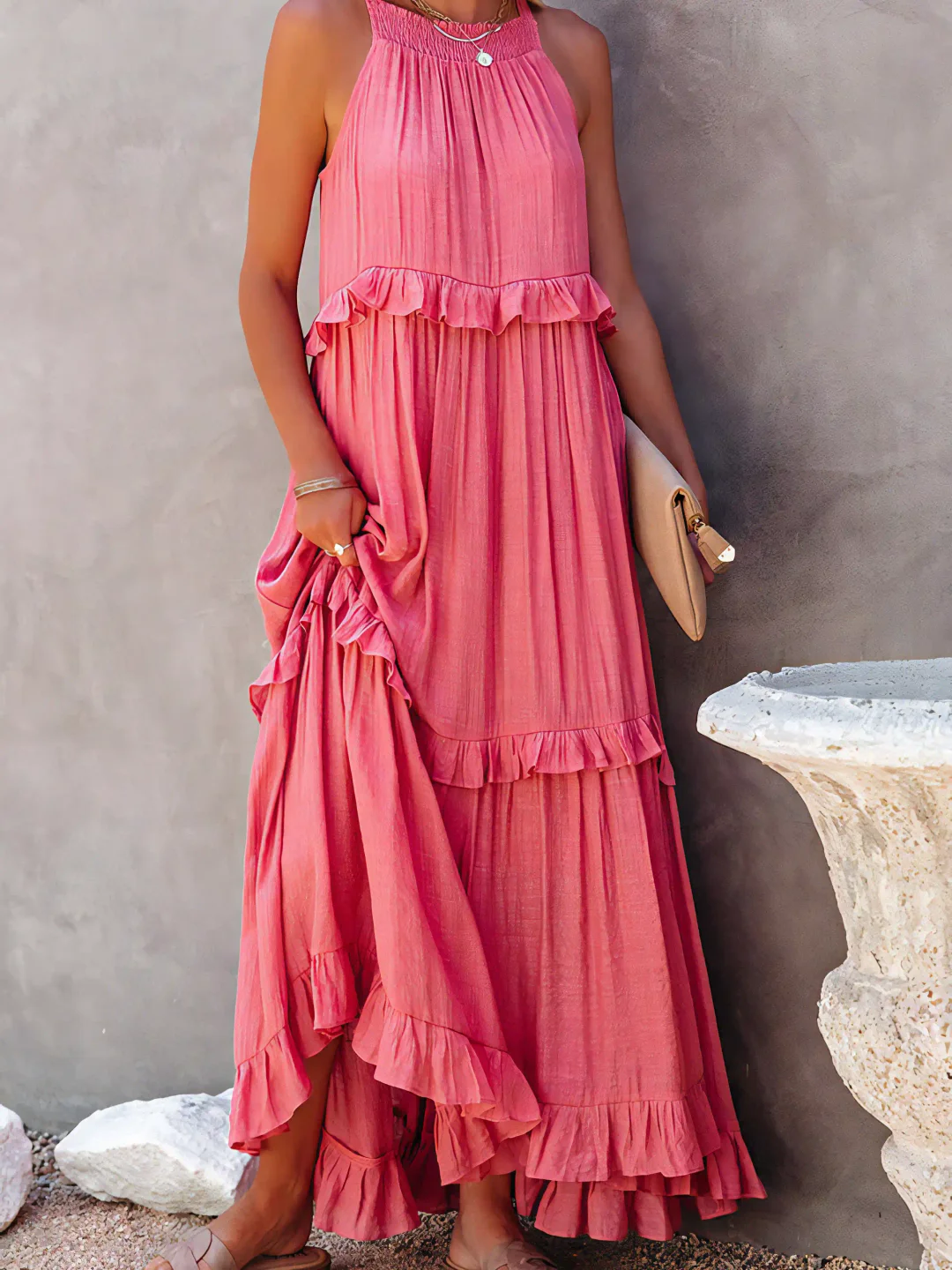 Mabel | Vestido Maxi Ruffle Breeze