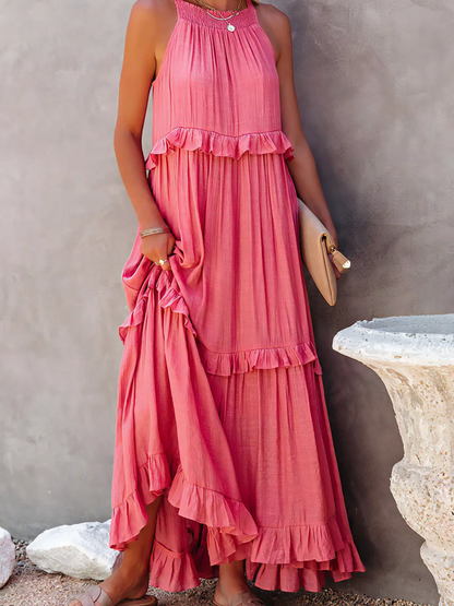 Mabel | Vestido Maxi Ruffle Breeze