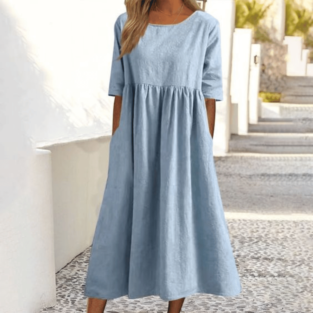 Caitlin | Vestido Hecho a Mano con Cubierta para el Vientre