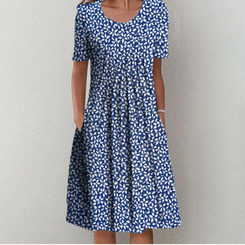 Sarah | Vestido Midi Casual con Bolsillos