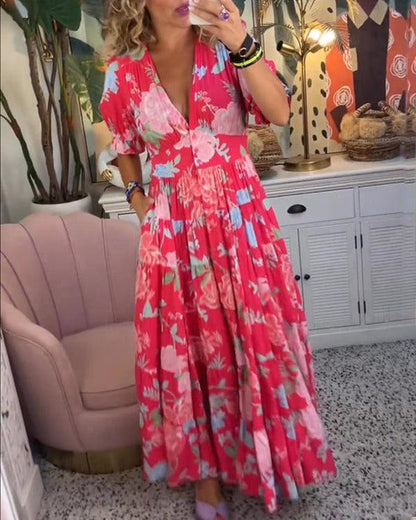 Floriana | Vestido Floral Vibrante