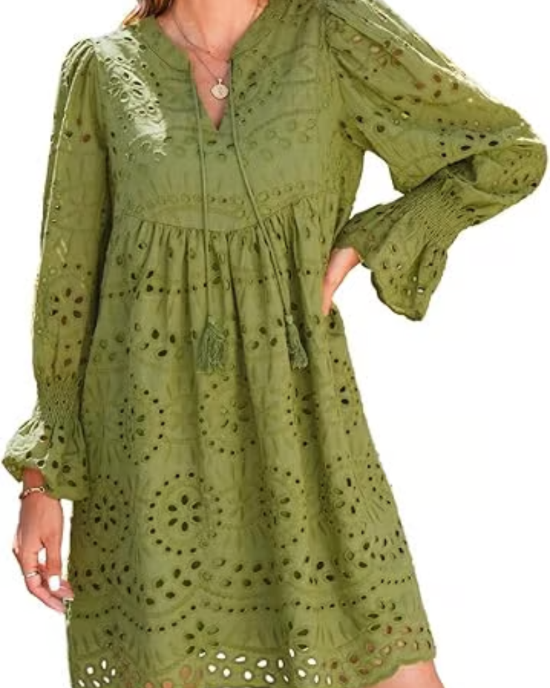 Paisley - Elegante vestido midi con recortes