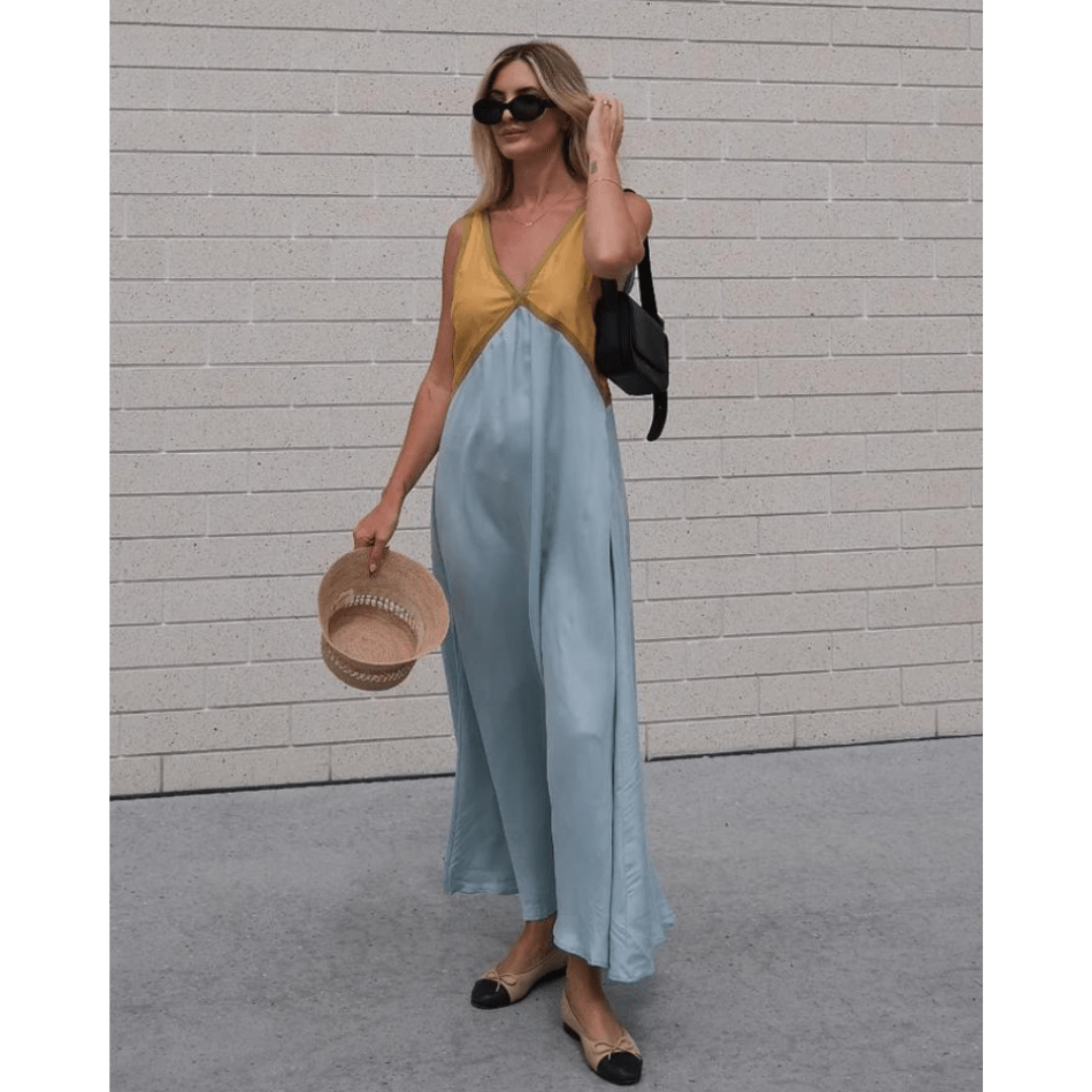 RENATA | VESTIDO CON ESCOTE EN V