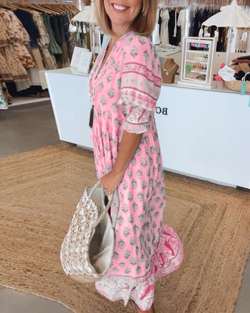 HILEY - Vestido Casual Impreso