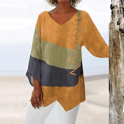 Ella - Blusa de Manga Larga Cómoda para el Día a Día