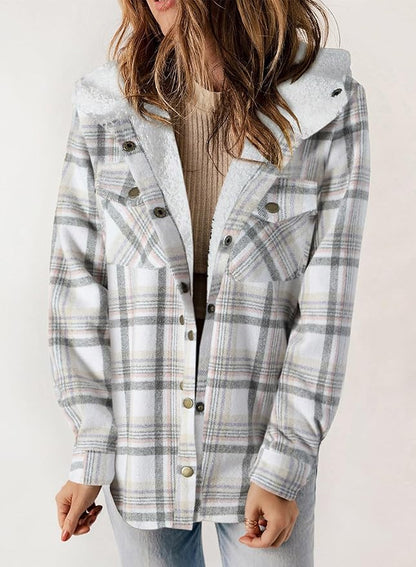 Elvessa | Chaqueta de Franela a Cuadros