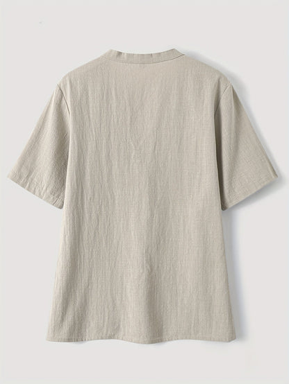 Sharron - Blusa Elegante con Escote en V y Botones