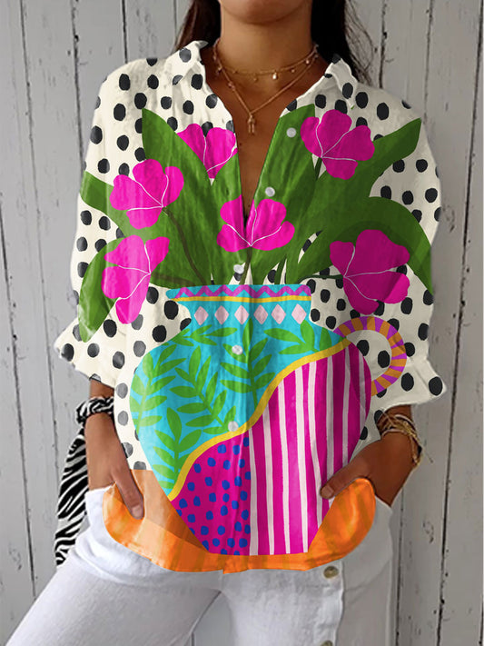 Amara | Blusa Jarrón en Flor
