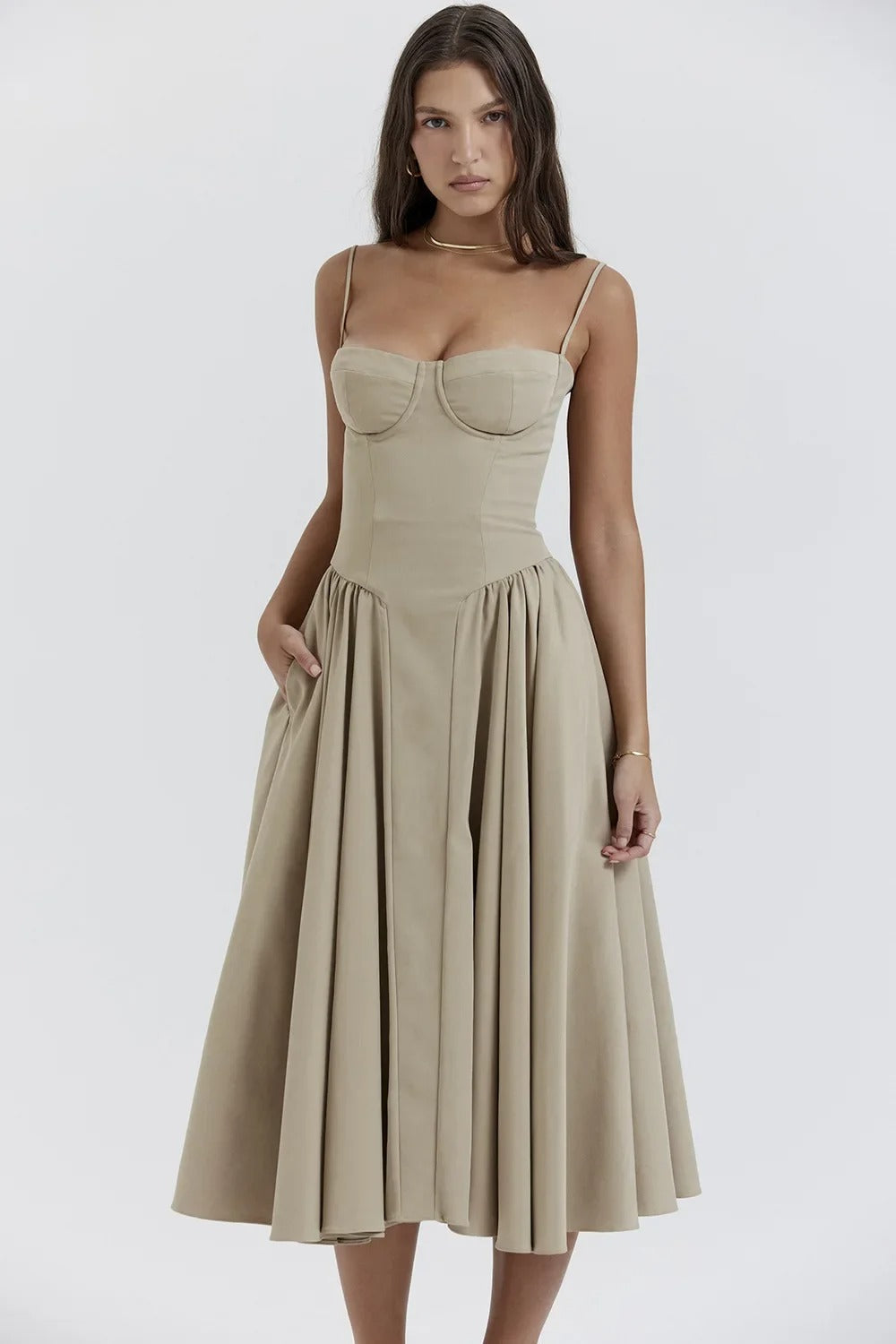 Elara | Vestido de Verano Corsé Elegante