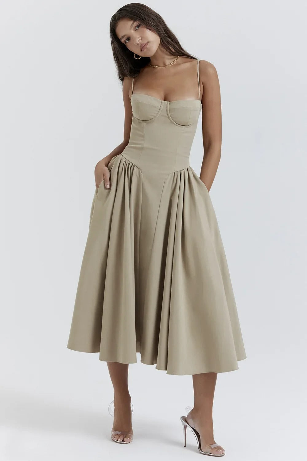 Elara | Vestido de Verano Corsé Elegante