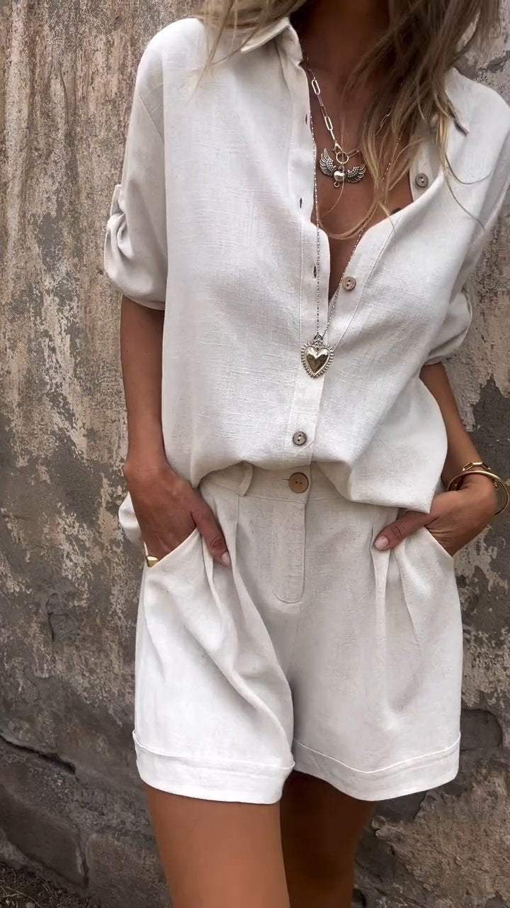 Jolie – Conjunto de Algodón-Lino Estiloso