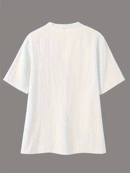 Sharron - Blusa Elegante de Cuello en V con Botones