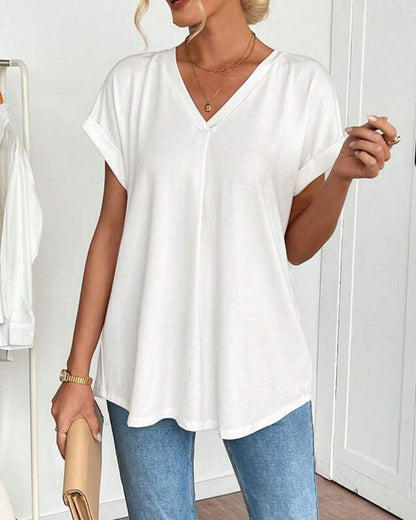 BLUSA CLÁSICA TRUDE DE MANGA CORTA