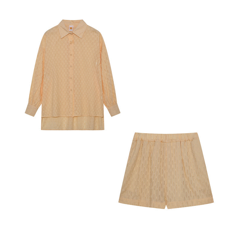 Elizabeth - Conjunto de Camisa y Pantalones Cortos Frescos