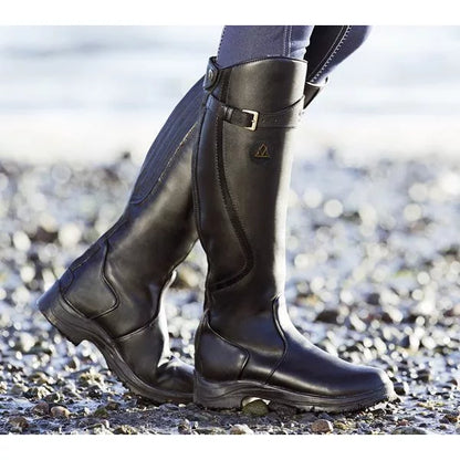 Botas de Mujer Impermeables hasta la Rodilla con Correa y Suela Antideslizante