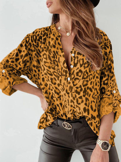 HERTA I BLUSA DE MANGAS LARGAS CON ESTAMPADO DE LEOPARDO