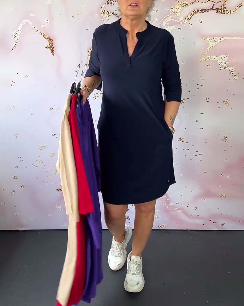 Lottie – Vestido Midi con Escote en V