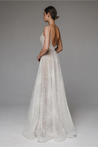Thalassa - Vestido de fiesta largo y brillante